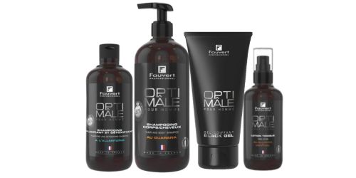 Gamme de soins capillaires Optim&acirc;le de Fauvert, destin&eacute;e sp&eacute;cialement aux cuirs chevelus et cheveux des hommes
